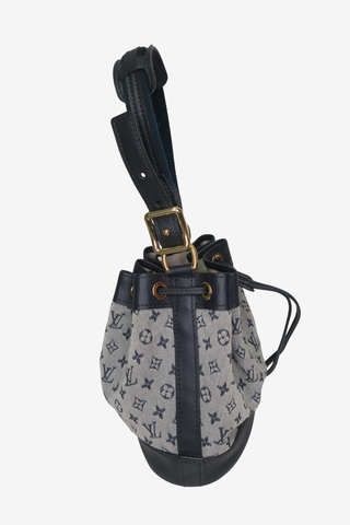 Louis Vuitton Blue Monogram Mini Lin Noelie Bag - Designer Handbags at The Find Luxury Resale - Vancouver, Canada