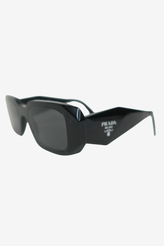 Prada Black Rectangle Sunglasses - Designer sunglasses at The Find Luxury Resale - Vancouver, Canada