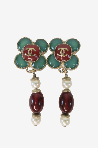 Chanel Vintage Clip-On Earrings - Designer Earrings at The Find Luxury Resale - Vancouver, Canada