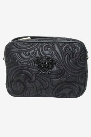 Versace Embroidered Baroque Shoulder Bag - Designer Handbags at The Find Luxury Resale - Vancouver, Canada