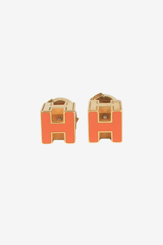 Hermès Cage d'H Stud Earrings - Designer Earrings at The Find Luxury Resale - Vancouver, Canada