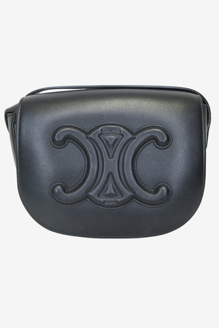 Celine Triomphe Folco Medium Crossbody - Designer handbag at The Find Luxury Resale - Vancouver, Canada