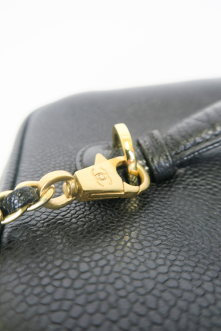 Chanel Timeless Vanity Case w/Strap - Designer handbag at The Find Luxury Resale - Vancouver, Canada