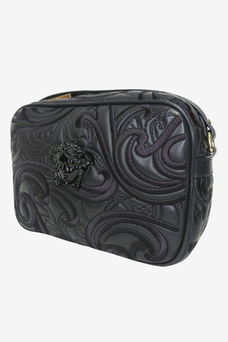 Versace Embroidered Baroque Shoulder Bag - Designer Handbags at The Find Luxury Resale - Vancouver, Canada
