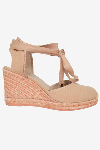 Stuart Weitzman Wedge Pink Sandals sz 8.5 - Designer heels at The Find Luxury Resale - Vancouver, Canada