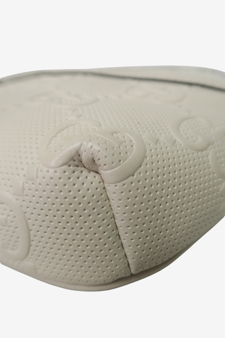 Gucci White Leather Jumbo GG Small Belt Bag - Designer handbag at The Find Luxury Resale - Vancouver, Canada