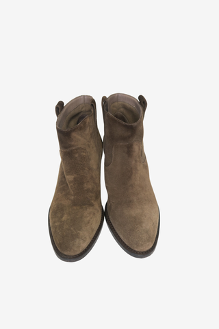 Burberry Suede Boots Sz 38 - Designer shoes at The Find Luxury Resale - Vancouver, Canada