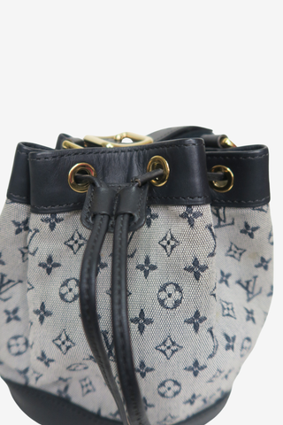Louis Vuitton Blue Monogram Mini Lin Noelie Bag - Designer Handbags at The Find Luxury Resale - Vancouver, Canada