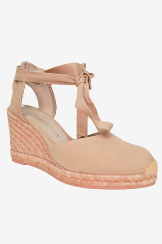 Stuart Weitzman Wedge Pink Sandals sz 8.5 - Designer heels at The Find Luxury Resale - Vancouver, Canada
