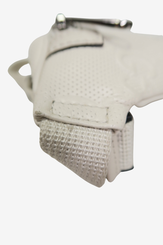Gucci White Leather Jumbo GG Small Belt Bag - Designer handbag at The Find Luxury Resale - Vancouver, Canada
