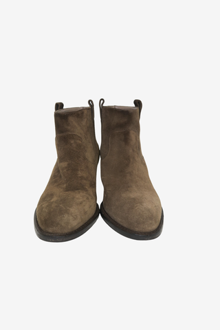 Burberry Suede Boots Sz 38 - Designer shoes at The Find Luxury Resale - Vancouver, Canada