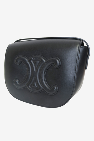 Celine Triomphe Folco Medium Crossbody - Designer handbag at The Find Luxury Resale - Vancouver, Canada