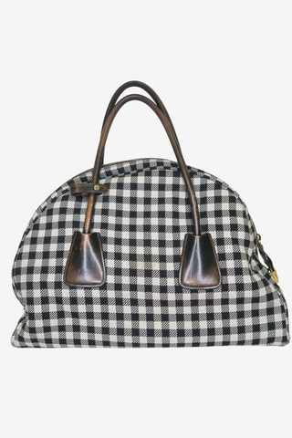 Prada Jacquard Check Handle Bag - Designer Handbags at The Find Luxury Resale - Vancouver, Canada