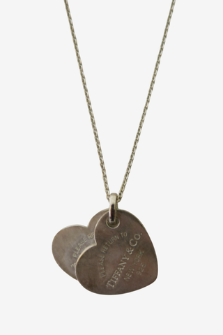 Tiffany Double Heart Necklace - Designer Necklace at The Find Luxury Resale - Vancouver, Canada