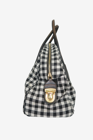 Prada Jacquard Check Handle Bag - Designer Handbags at The Find Luxury Resale - Vancouver, Canada