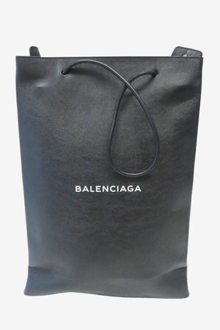 Balenciaga Logo Medium North/South Shopping Tote - Designer handbag at The Find Luxury Resale - Vancouver, Canada