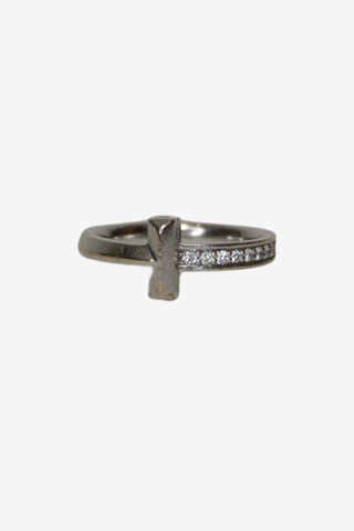 Tiffany & Co. 18K Diamond T1 Band - Designer Accessories at The Find Luxury Resale - Vancouver, Canada