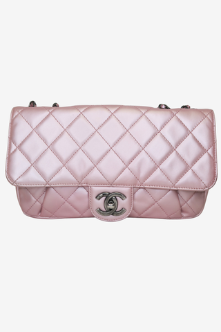 Chanel Timeless Classic Pink Metallic Medium Bag - Designer Handbags at The Find Luxury Resale - Vancouver, Canada
