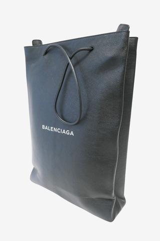 Balenciaga Logo Medium North/South Shopping Tote - Designer handbag at The Find Luxury Resale - Vancouver, Canada