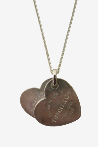 Tiffany Double Heart Necklace - Designer Necklace at The Find Luxury Resale - Vancouver, Canada
