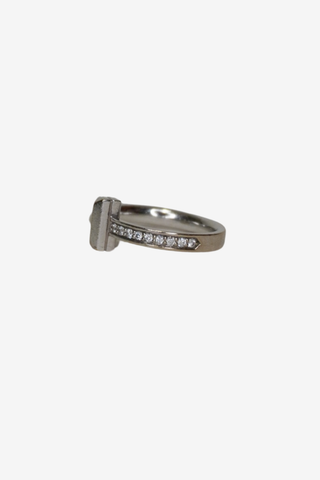 Tiffany & Co. 18K Diamond T1 Band - Designer Accessories at The Find Luxury Resale - Vancouver, Canada
