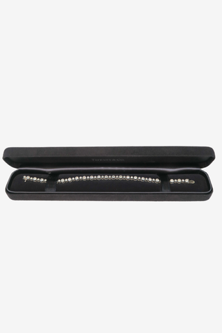 Tiffany & Co. Platinum 3.60ctw Diamond Jazz Tennis Bracelet - Designer Bracelet at The Find Luxury Resale - Vancouver, Canada