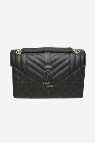 Saint Laurent Chevron Envelope Shoulder Bag