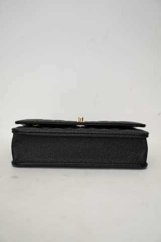 Chanel Turnlock CC Bow Wallet On Chain