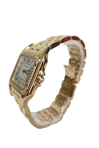 Cartier Panthère de Cartier Watch Gold Diamond 27mm - Designer watch at The Find Luxury Resale - Vancouver, Canada