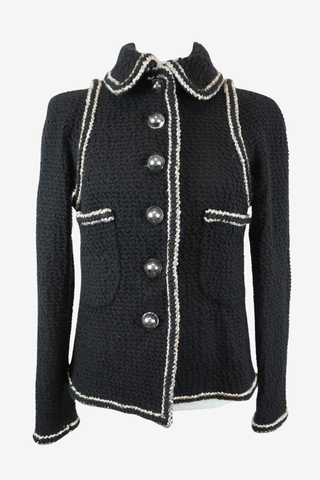 Chanel Tweed Metalic Trim Blazer sz 38
