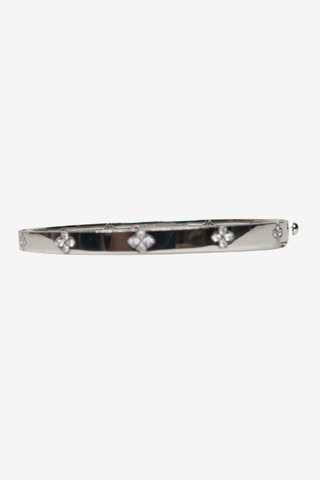 Roberto Coin 18K Diamond Love in Verona Narrow Hinged Bangle