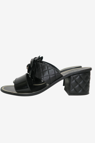 Chanel Camelia Sandals sz 39 - Designer sandals at The Find Luxury Resale - Vancouver, Canada