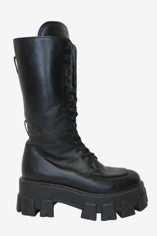 Prada Lace-Up Boots sz 35.5 - Designer boots at The Find Luxury Resale - Vancouver, Canada