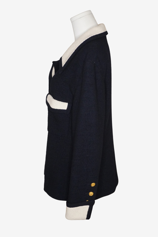 Chanel Textured Wool Jacket Sz 44