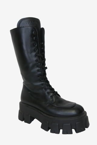 Prada Lace-Up Boots sz 35.5 - Designer boots at The Find Luxury Resale - Vancouver, Canada