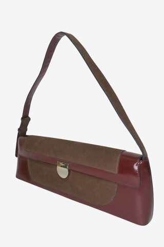 Salvatore Ferregamo Brown Shoulder Bag - Designer handbag at The Find Luxury Resale - Vancouver, Canada