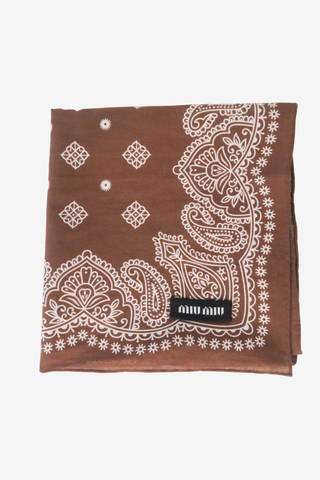 Miu Miu Bandana Scarf - Designer Scarves at The Find Luxury Resale - Vancouver, Canada