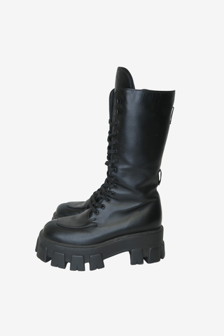 Prada Lace-Up Boots sz 35.5 - Designer boots at The Find Luxury Resale - Vancouver, Canada