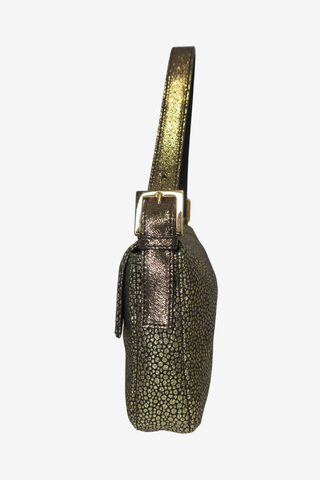 Fendi Metallic Gold Baguette Bag - Designer Handbags at The Find Luxury Resale - Vancouver, Canada