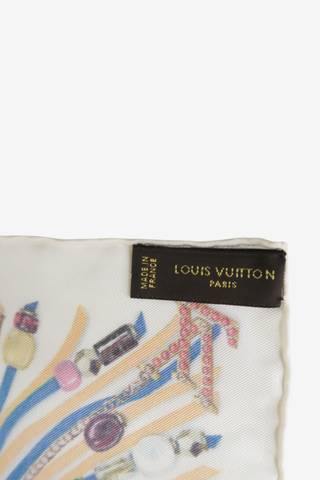 Louis Vuitton Multicolour Fringes Scarf - Designer scarf at The Find Luxury Resale - Vancouver, Canada
