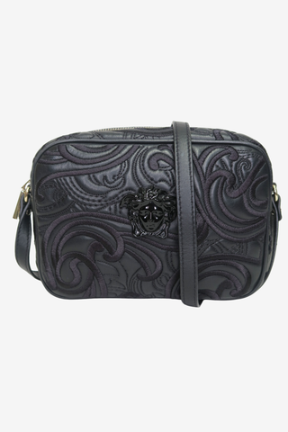 Versace Embroidered Baroque Shoulder Bag - Designer Handbags at The Find Luxury Resale - Vancouver, Canada