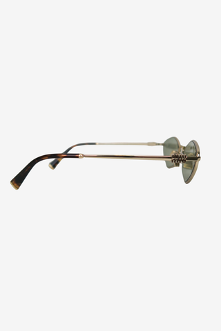 Miu Miu Round Tinted Sunglasses - Designer sunglasses at The Find Luxury Resale - Vancouver, Canada