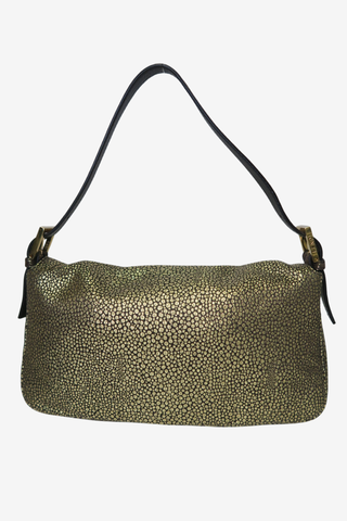 Fendi Metallic Gold Baguette Bag - Designer Handbags at The Find Luxury Resale - Vancouver, Canada