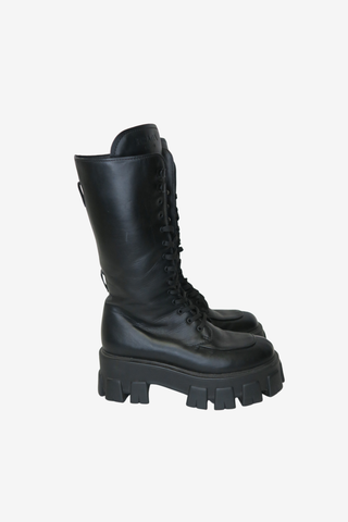 Prada Lace-Up Boots sz 35.5 - Designer boots at The Find Luxury Resale - Vancouver, Canada