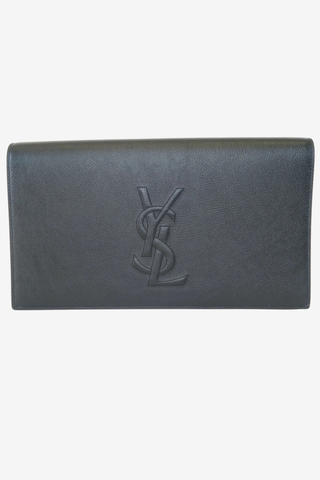 Saint Laurent Leather Clutch - Designer Handbags at The Find Luxury Resale - Vancouver, Canada