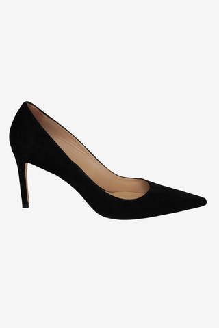 Stuart Weitzman Black Suede sz 8 - Designer pumps at The Find Luxury Resale - Vancouver, Canada