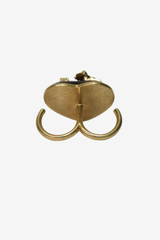 Versace Gold-Tone Heart Ring - Designer Accessories at The Find Luxury Resale - Vancouver, Canada