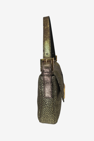 Fendi Metallic Gold Baguette Bag - Designer Handbags at The Find Luxury Resale - Vancouver, Canada