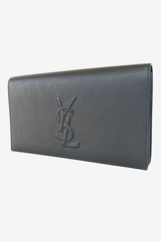 Saint Laurent Leather Clutch - Designer Handbags at The Find Luxury Resale - Vancouver, Canada