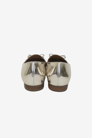 Salvatore Ferragamo Gold Loafer sz 6 - Designer Flats at The Find Luxury Resale - Vancouver, Canada